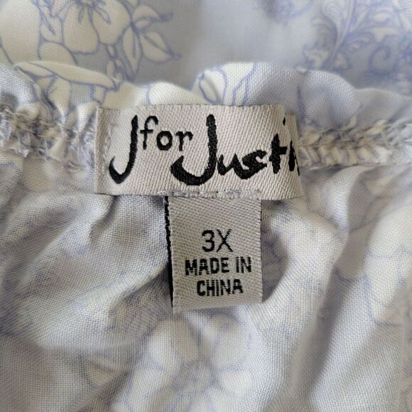 J For Justify Floral Mini Peasant Dress (Size 3X) - Picture 6 of 8